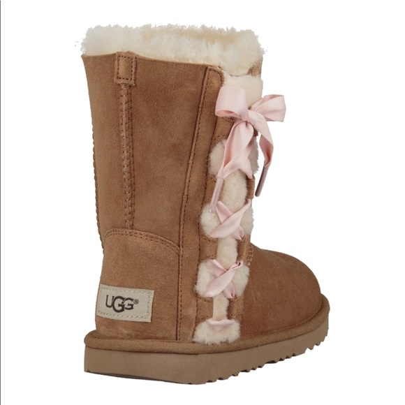 UGG Kids' Pala Boots Chestnut/Pink - Picture 2 of 8